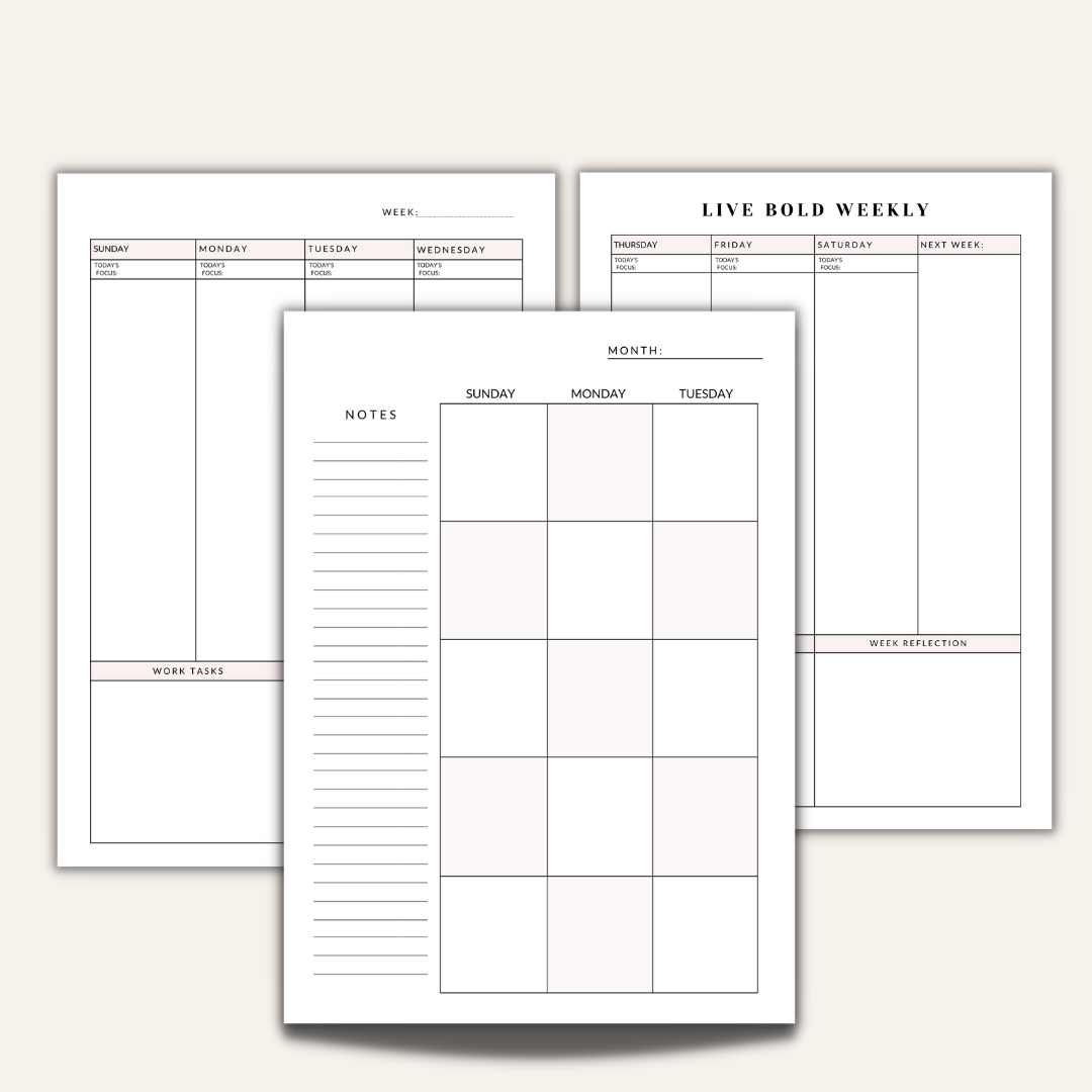New Bold Journey Planner