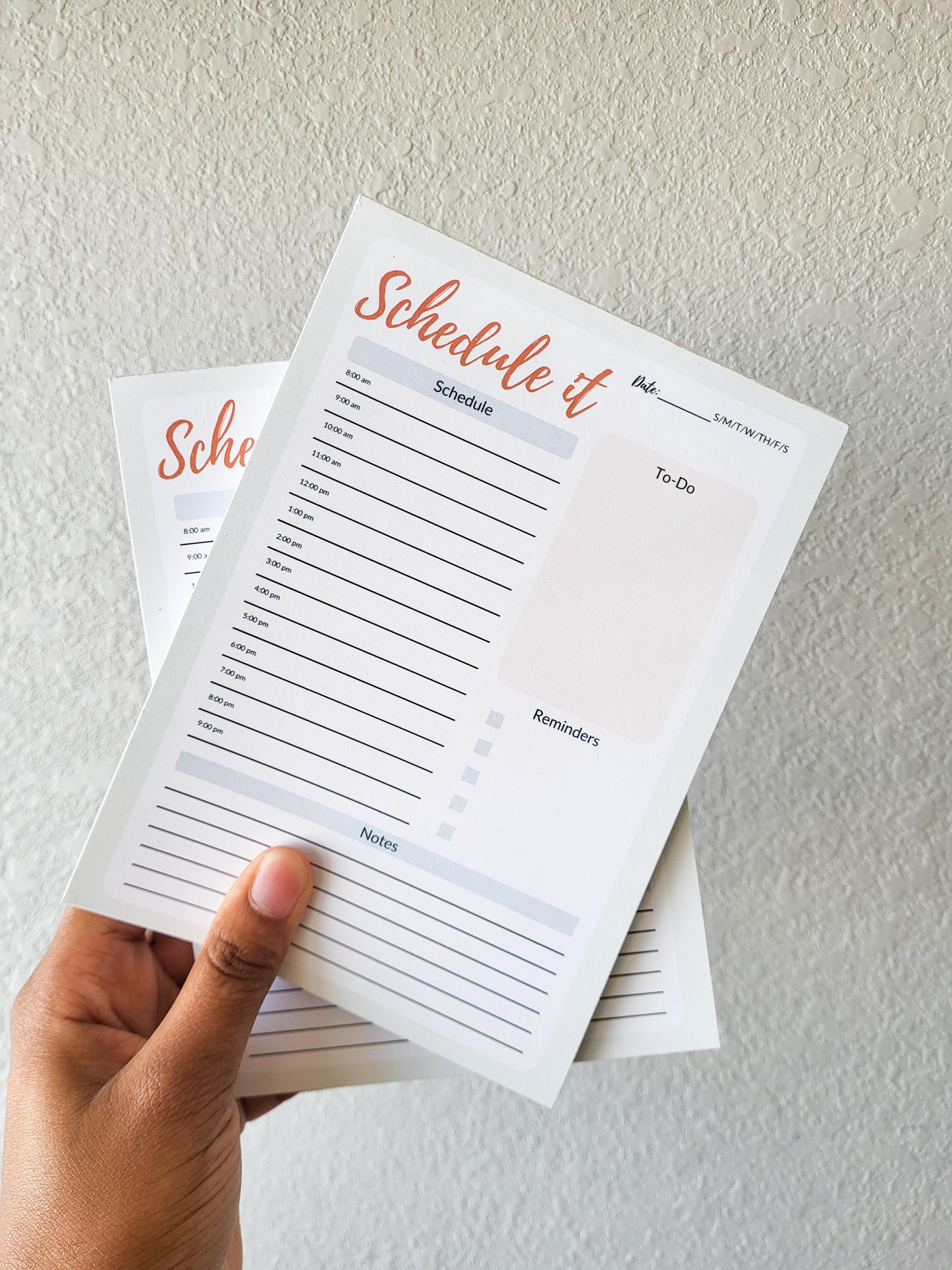 Livin' Bold Daily Schedule Notepad